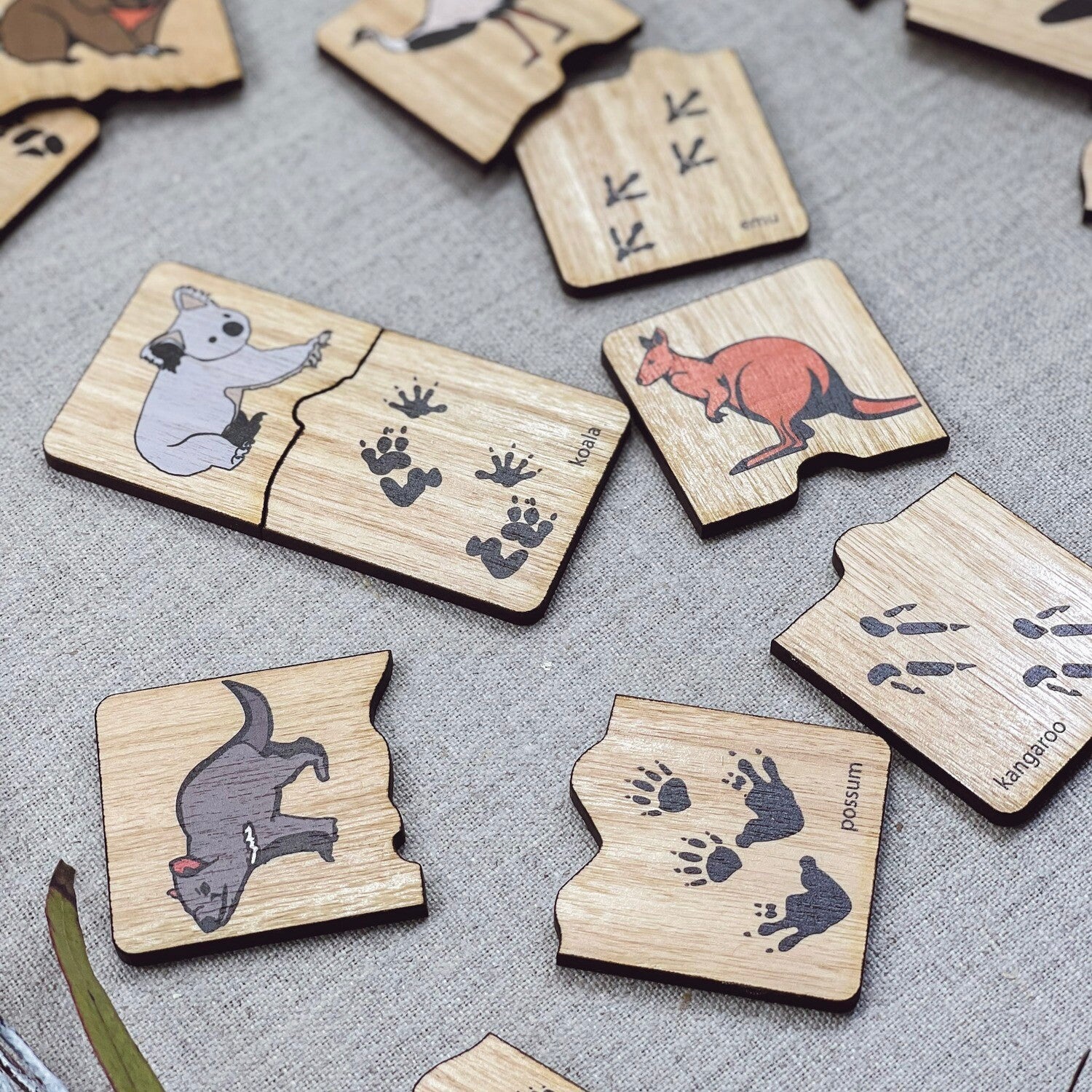 Buttonworks Australia Kids Toys Games Puzzles Gifts Wildlife Conservation Australian Native Animals Koala Kangaroo Platypus Wombat Tasmanian Devil Koala