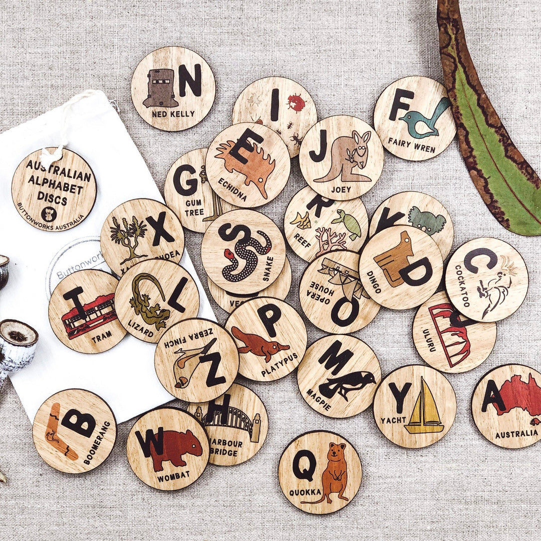 ABC Australian animal alphabet discs