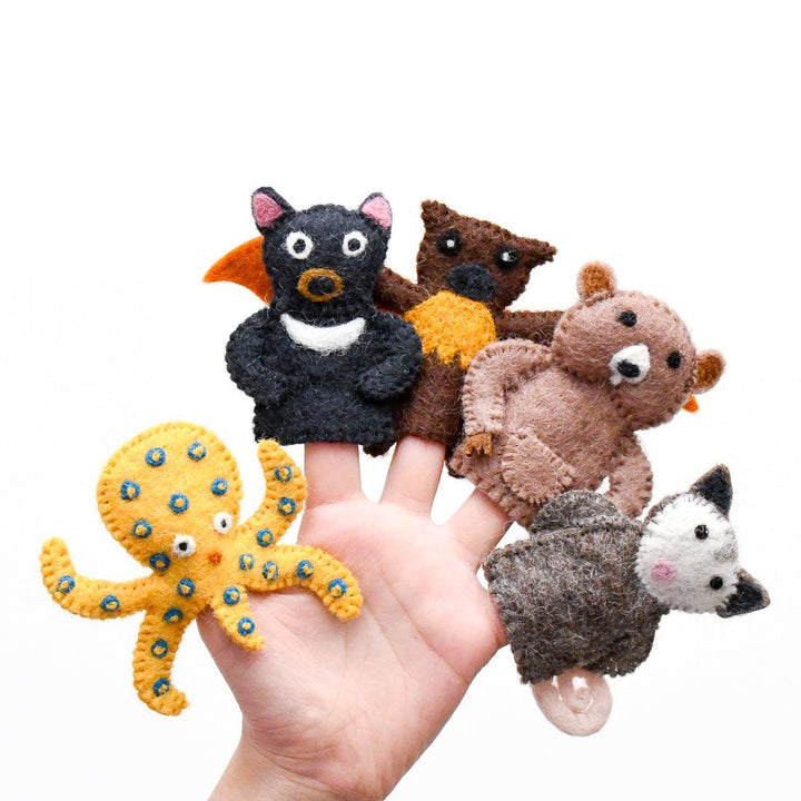 Finger Puppet Set- Australian Nocturnal Animals