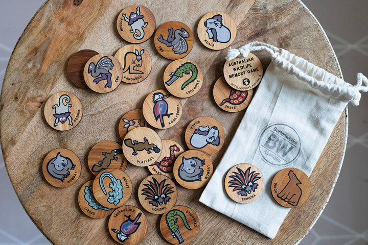 Australia memory game kids wildlife native animals kids prep preschool kinder eco Aussie