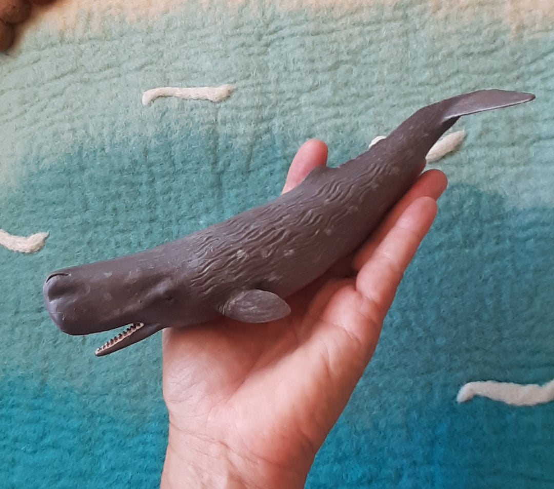 Australia sperm whale toy model figurine collector lifelike realistic