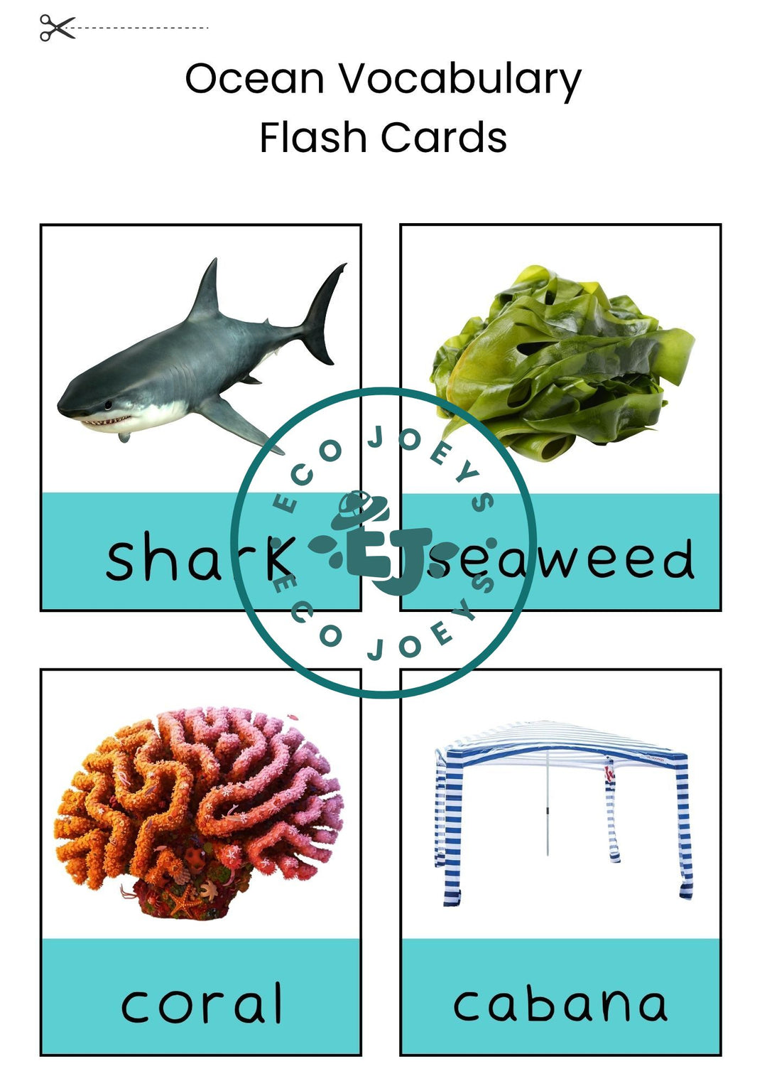 Australian Ocean Animals Early Learning Printable Pack - Digital Download (27 pages)