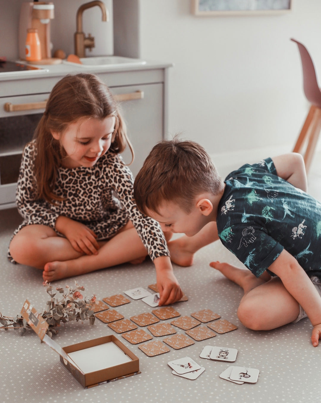 Australian animals memory card game kids