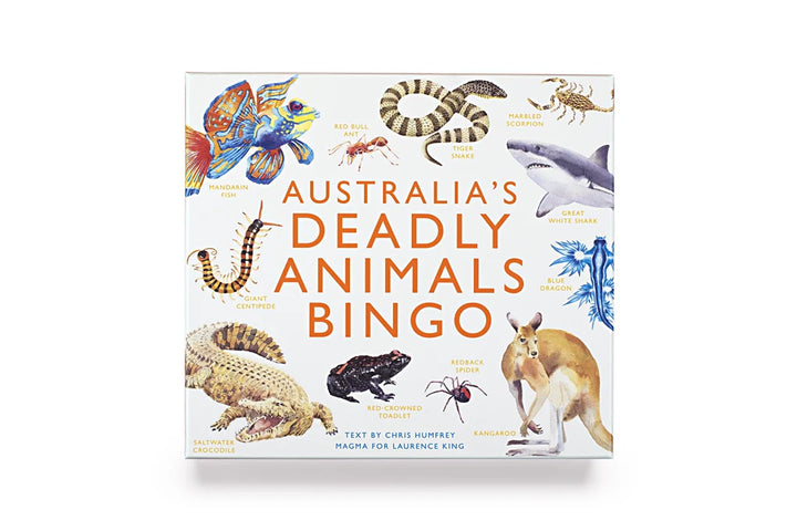 Australia Deadly Animals Bingo Game Australia's Shark Crocodile Games