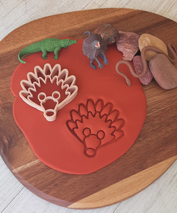 Echidna cookie cutter dough playdough hedgehog
