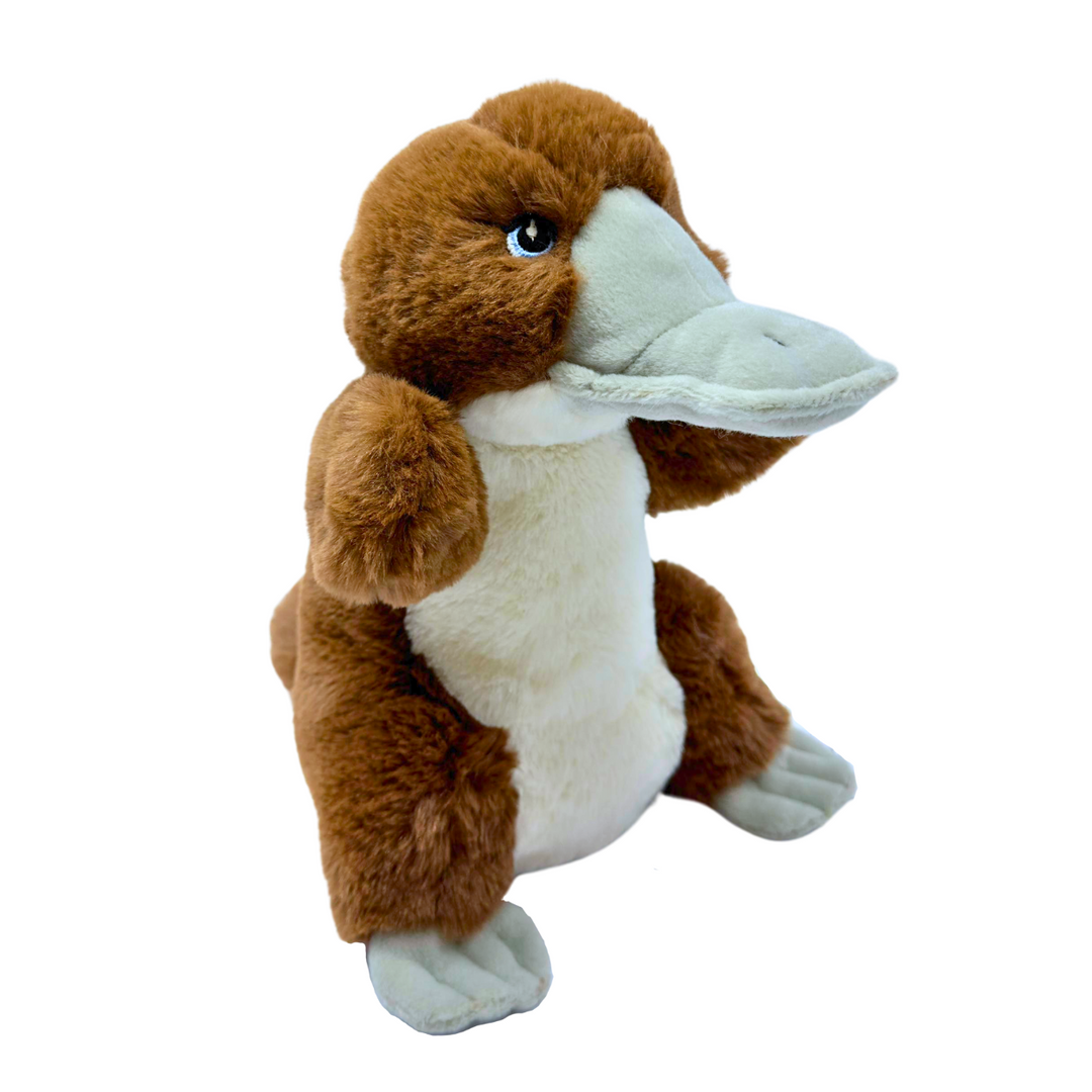 Hansa Australian native animals wildlife hand puppet platypus puppet eco-friendly recycled eco buddies Folkmanis