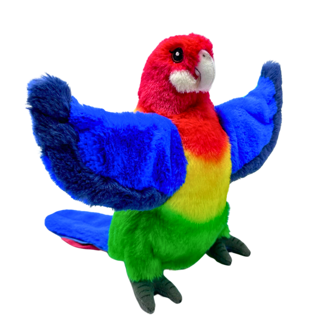 Hansa hand puppet Australian birds Rosella eco-friendly eco buddies Folkmanis