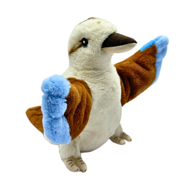 Hansa puppet Australia Kookaburra hand puppet eco-materials eco buddies Folkmanis 100% Recycled