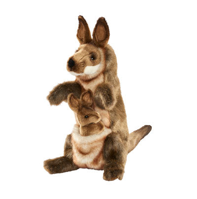 Hansa puppets Australia kangaroo joey realistic native Folkmanis Bocchetta