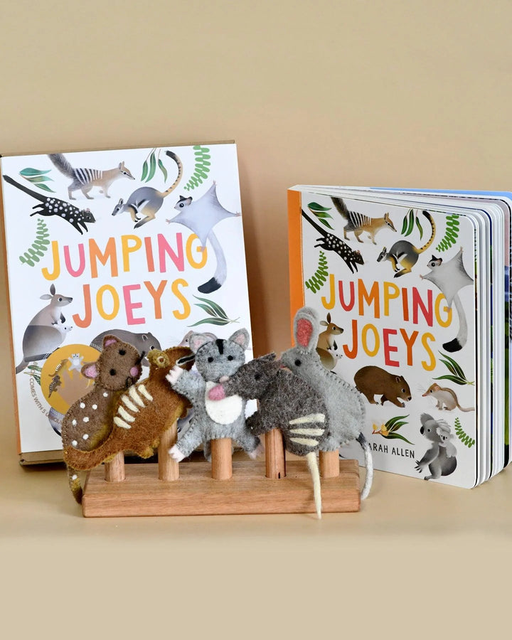 Jumping Joeys gift set book finger puppets sarah allen Finger Puppets Book Set