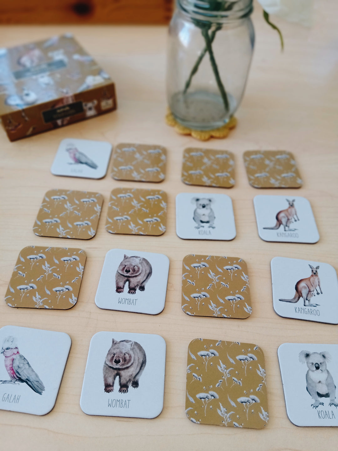 Modern Monty Memory game Australian animals