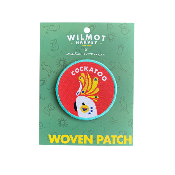 Pete Cromer Cockatoo woven patch kids Australia eco ranger badge