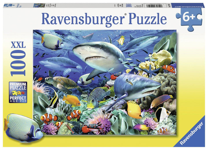 Ravensburger jigsaw puzzle reef sharks jigsaw puzzle 100pc kids Australia sale