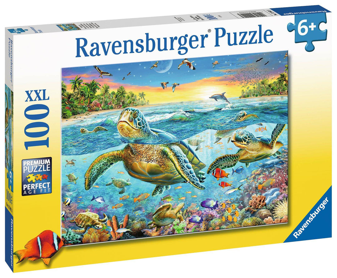 Ravensburger jigsaw puzzle sea turtles swim jigsaw puzzle 100pc kids Australia sale