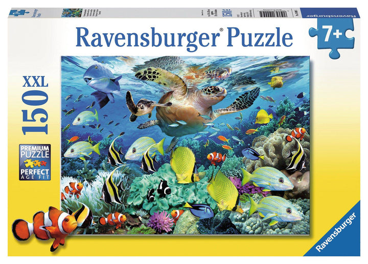 Ravensburger jigsaw puzzle underwater paradise friends dolphins 150pc kids turtle barrier reef