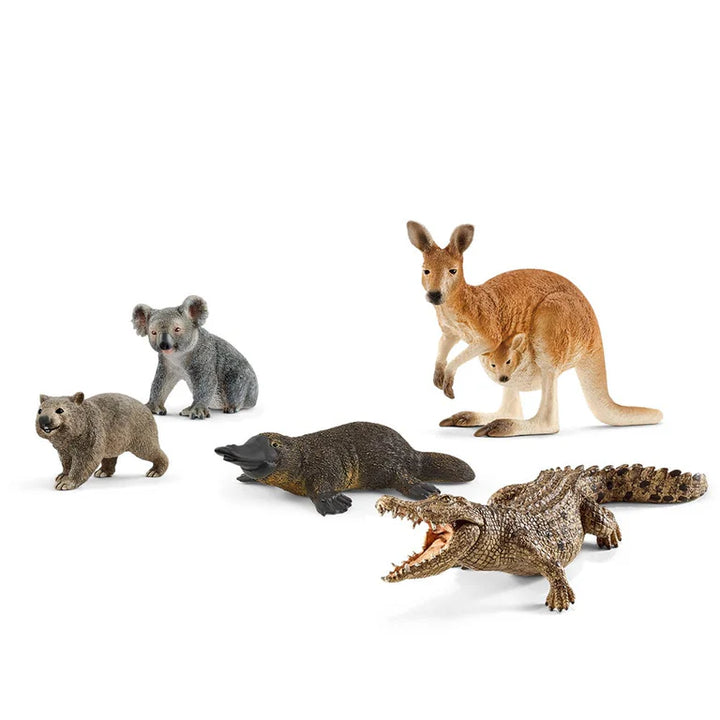 Schleich Australian native animals collection koala kangaroo crocodile wombat platypus