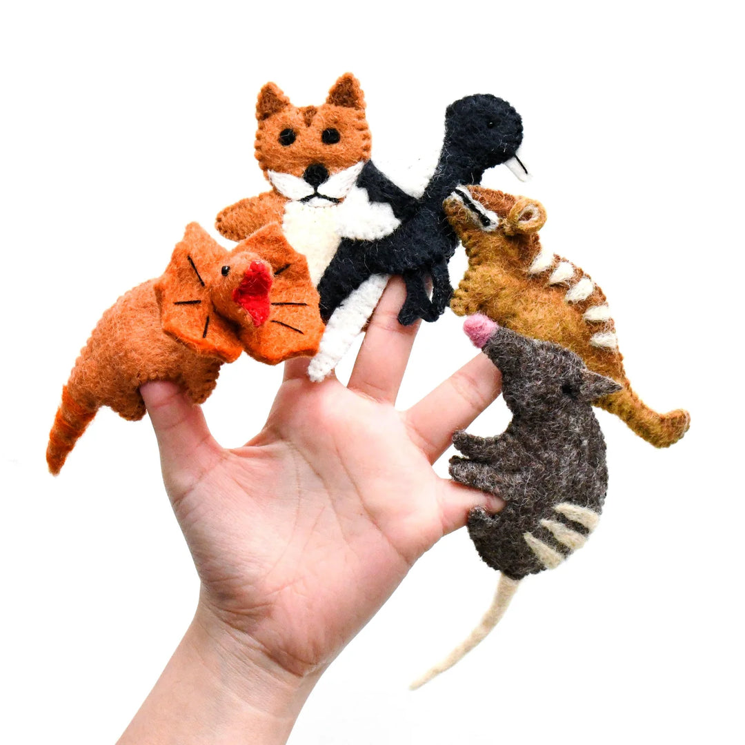 australia outback animals finger puppets tara treasures small world play ideas bookish play aussie kids dingo G