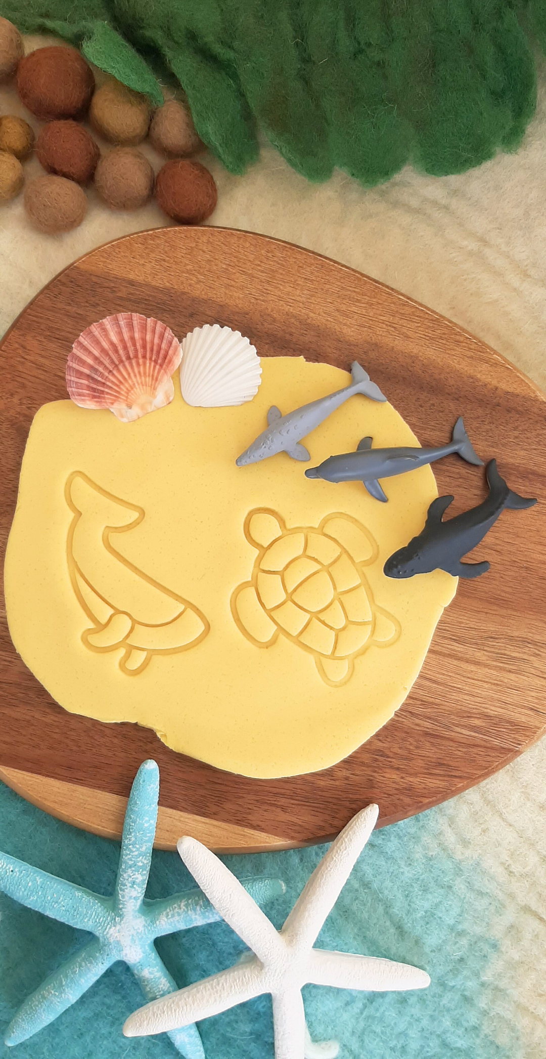 australia kids sensory playdough activity kit ocean sea marine whale dolphin shark