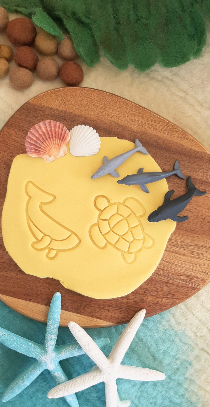australia kids sensory playdough activity kit ocean sea marine whale dolphin shark