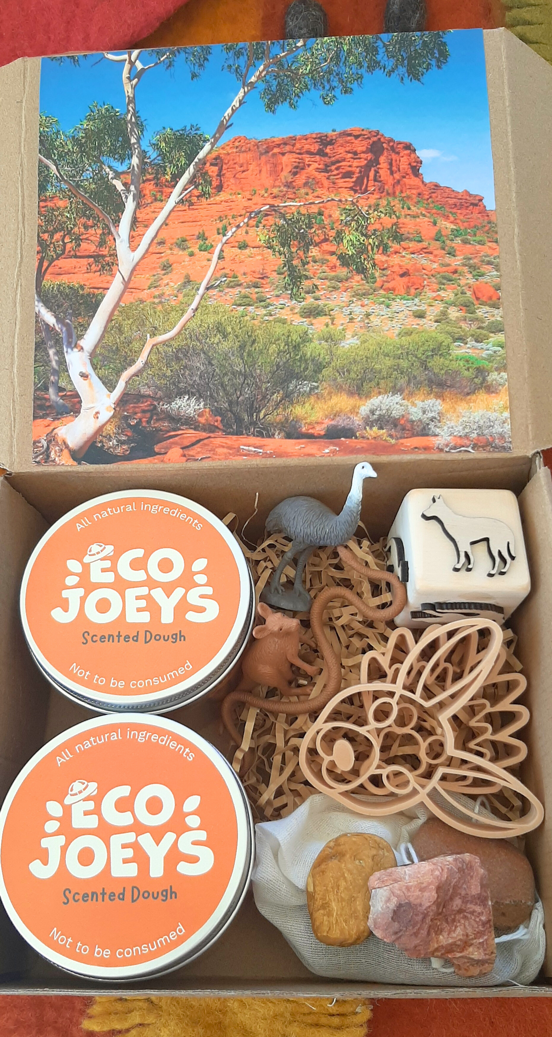 australia outback playdough kit set sensory dough animals