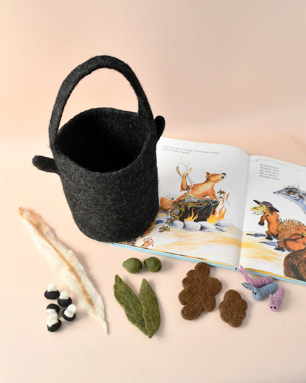 australia wombat stew billy can pot toy