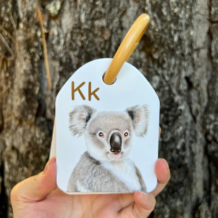 baby koala toy Australia ABC alphabet flash cards Australian wildlife native animals early learning