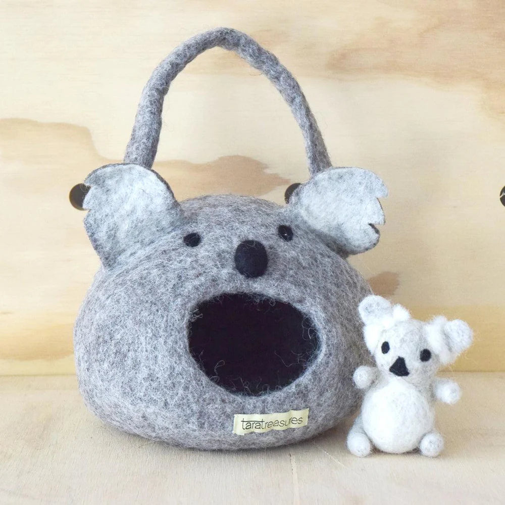 felt koala bag house child handbag cute Australia animal