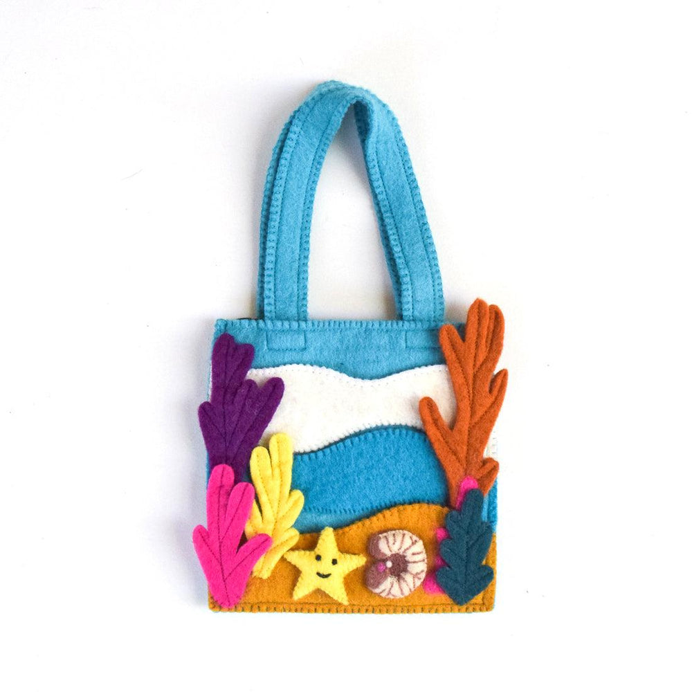 felt under the sea playscape bag toddler child kid reef dolphin turtle sensory play ecofriendly bags tara treasures