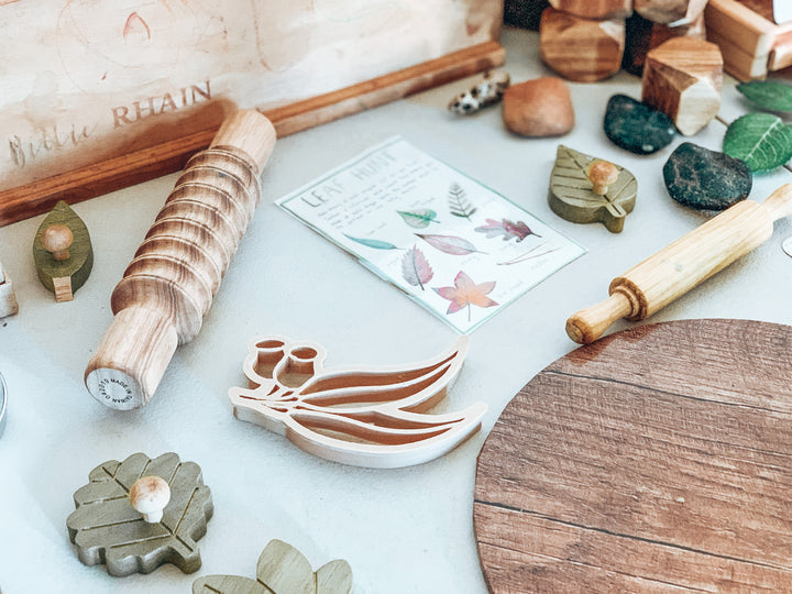 gum leaf cookie cutter Australia playdough dough eco cutter sensory play gumnut kinfolk pantry