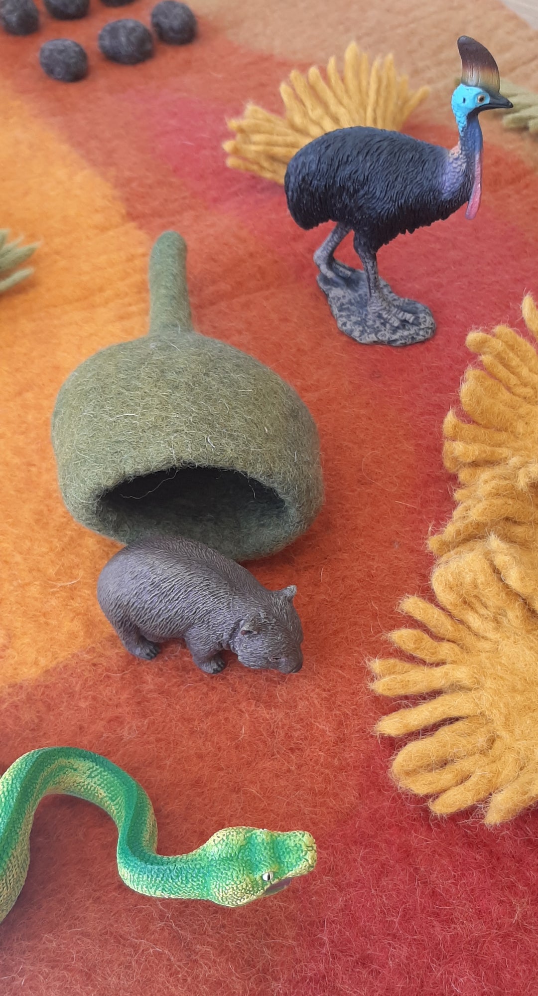 gum nut pod australia sensory play small world