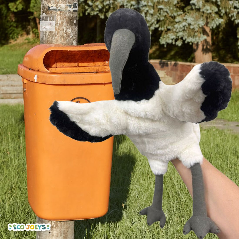 ibis hand puppet stuffed toy australia bird puppets bin chicken