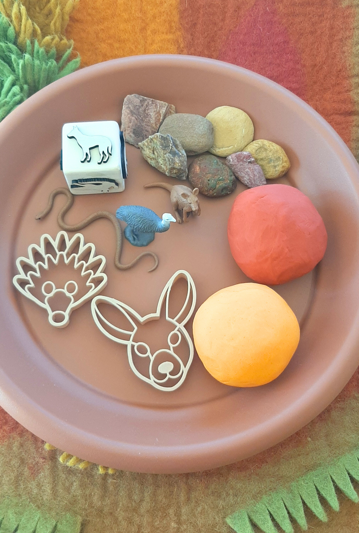 kids playdough activity kit australia outback habitat uluru red centre northern territory native animals