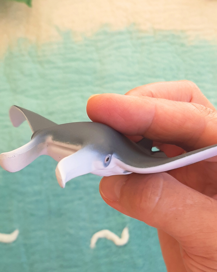 realistic toy figurine manta ray