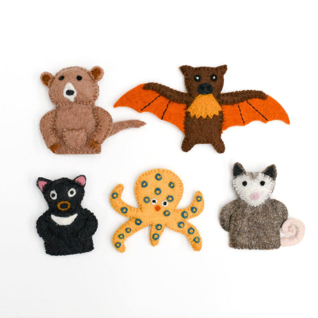 Finger Puppet Set- Australian Nocturnal Animals