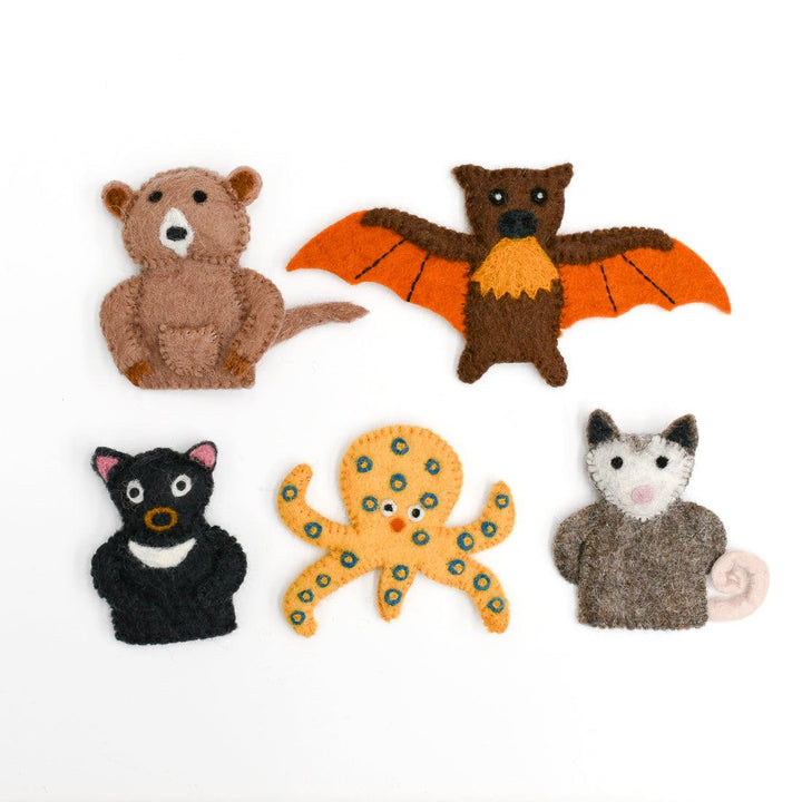 Finger Puppet Set- Australian Nocturnal Animals