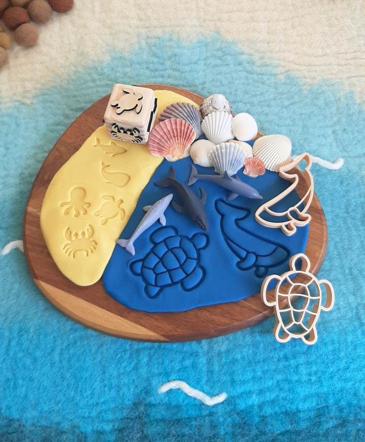 ocean playdough kit sensory play australia animals
