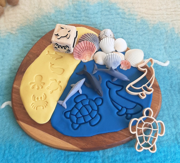 ocean playdough kit sensory play australia animals