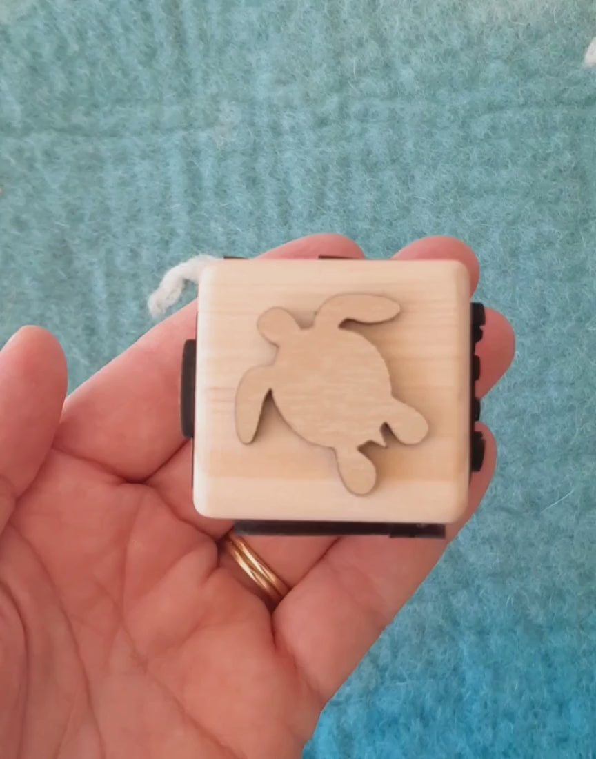 Ocean playdough stamp cube stamps Australia marine turtle whale shark octopus crab sensory play tools
