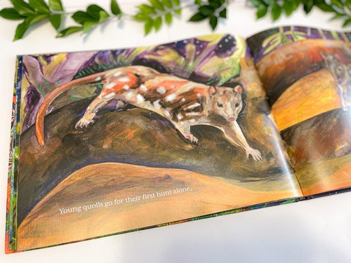 quoll bookish play ideas australia story books native animals endangered wildlife conservation snuggled away cate storey nocturnal marsupial facts