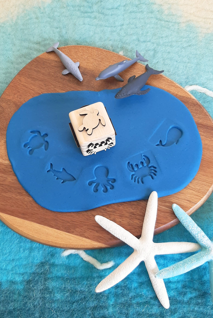 sea stamp marine ocean animals playdough tools stamps australia turtle whale