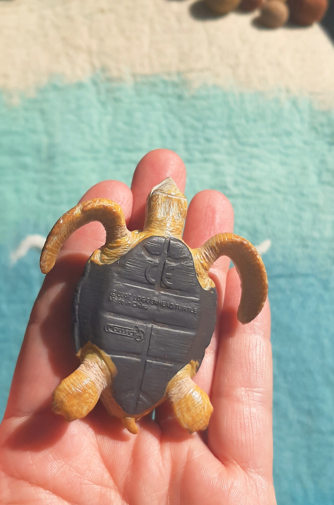 loggerhead turtle toy figurine - very detailed and realitic