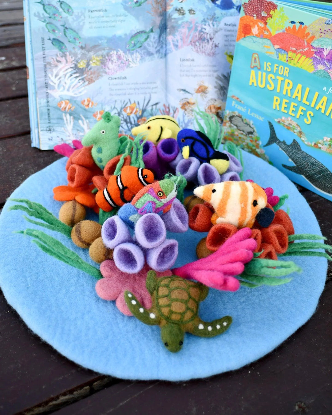 sensory play ideas Australia great barrier reef ocean dolphin whale fish small world eco-friendly toys