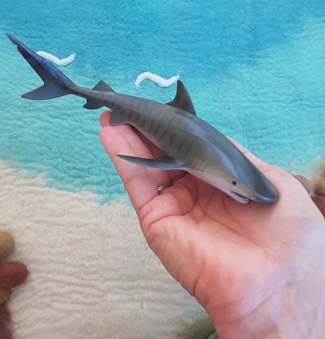 realistic tiger shark toy