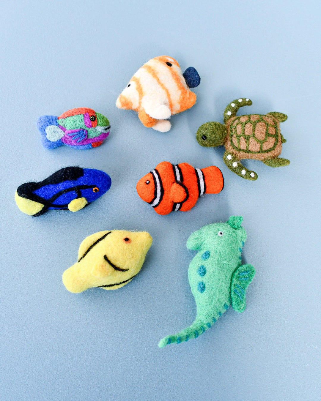 turtle toy Australia coral reef fish soft felt animals Tara Treasures