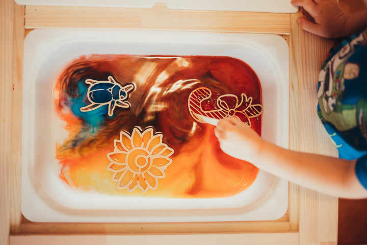 water play ideas Australia kids eco cutters dough playdough insects colour bath sensory